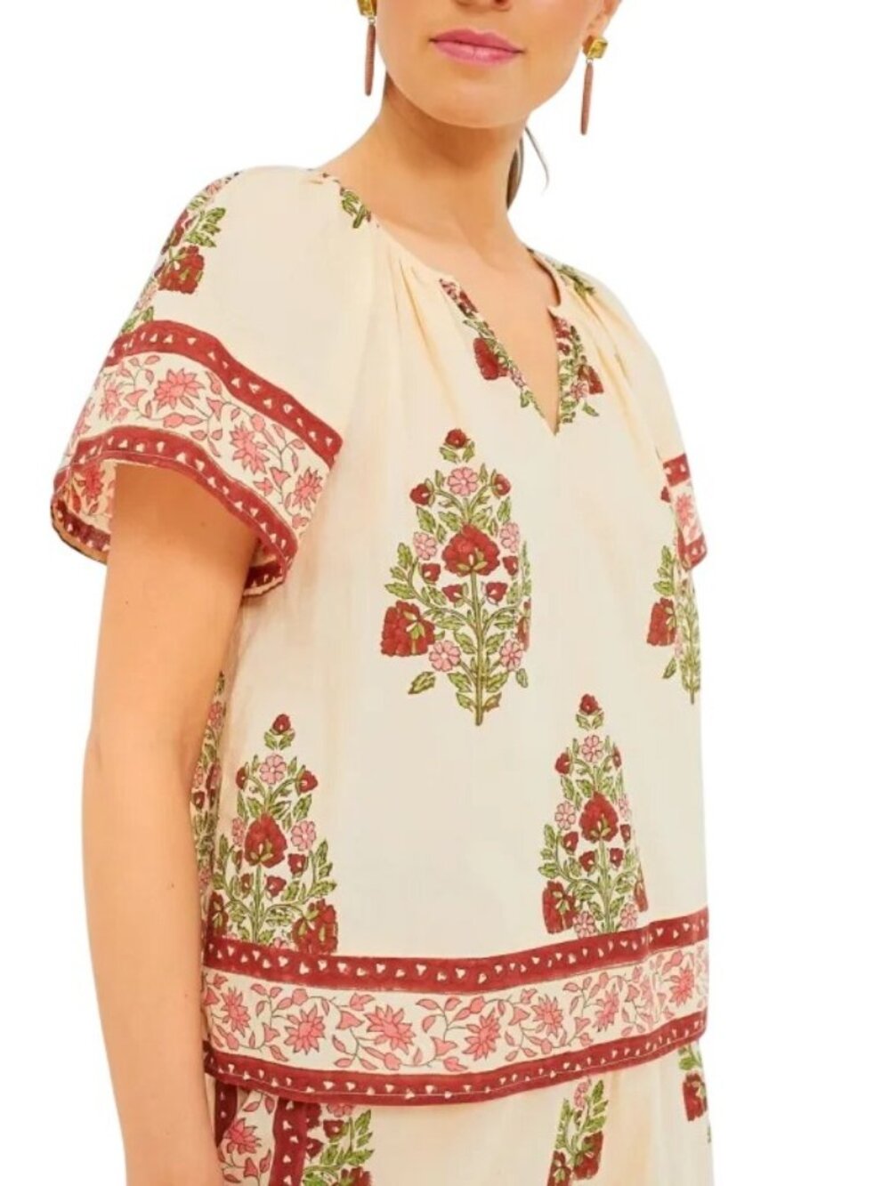 Tuckernuck Chandelier Elena Top in Blush Small Womens New Floral Blouse